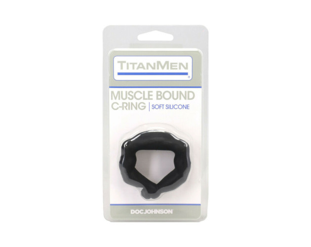 TitanMen Muscle Bound Cock Ring 32mm Blk
