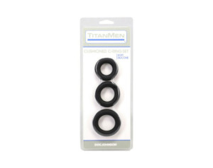TitanMen Cushioned C-Ring 3pc Sili Set