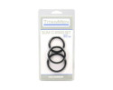 TitanMen Slim C-Ring 3pc Sili Set Black