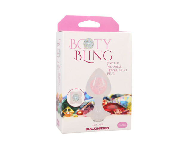 Booty Bling Jewel Wear Sili Plug L Clr