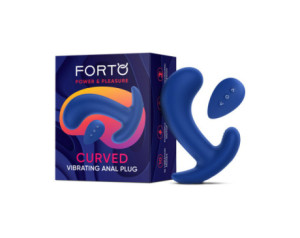 Forto Curved Vibrating Massager Blue
