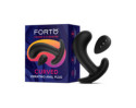 Forto Curved Vibrating Plug Black