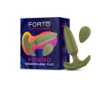 Forto Pointed Vibrating Plug Green