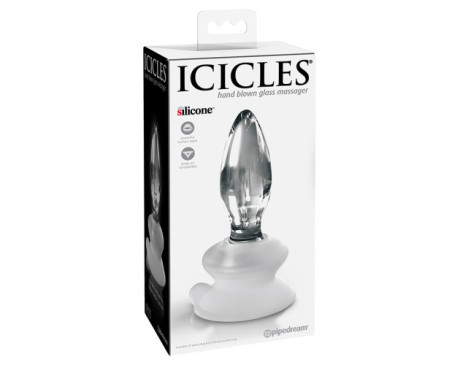 Icicles  No.91 Glass Plug Clear with suctio