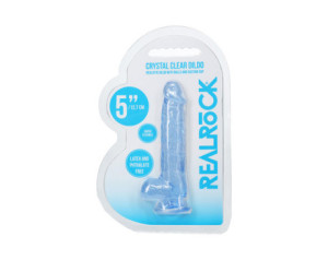 RealRock Realistic 5in Dildo w/Balls Blu
