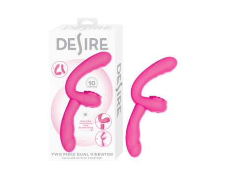 Desire Dual Vibrator 2pc Pink