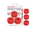 Super Stretchy Stroker Rings 3 Pack Red
